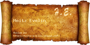 Heitz Evelin névjegykártya